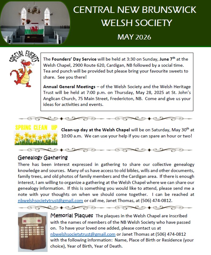 May 2026 Newsletter